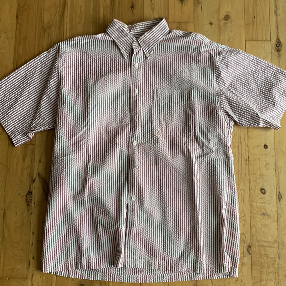 Jos. A Bank seersucker shirt